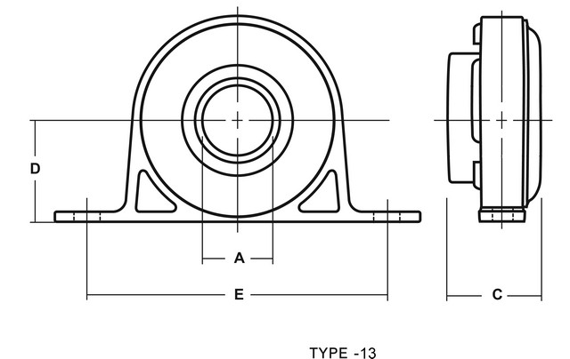 SKF HB4037-A Drive Shaft Center Support Bearing For RAM